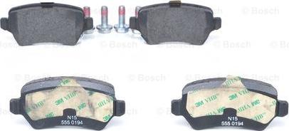 BOSCH 0 986 424 646 - Гальмівні колодки, дискові гальма autozip.com.ua