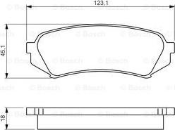 BOSCH 0 986 424 641 - Гальмівні колодки, дискові гальма autozip.com.ua