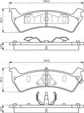 BOSCH 0 986 424 655 - Гальмівні колодки, дискові гальма autozip.com.ua