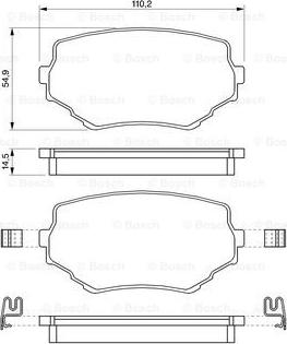 BOSCH 0 986 424 669 - Гальмівні колодки, дискові гальма autozip.com.ua