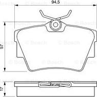 BOSCH 0 986 424 662 - Гальмівні колодки, дискові гальма autozip.com.ua