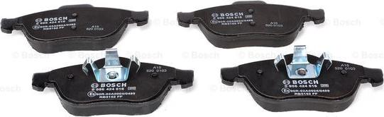 BOSCH 0 986 424 616 - Комплект гальмівних колодок  - дискові autozip.com.ua