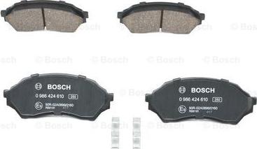 BOSCH 0 986 424 610 - Гальмівні колодки, дискові гальма autozip.com.ua