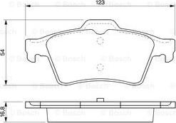 BOSCH 0 986 424 617 - Гальмівні колодки, дискові гальма autozip.com.ua