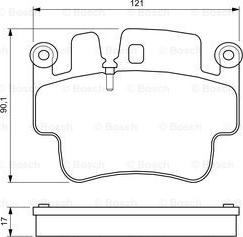 BOSCH 0 986 424 681 - Гальмівні колодки, дискові гальма autozip.com.ua