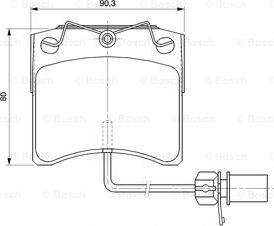 BOSCH 0 986 424 673 - Гальмівні колодки, дискові гальма autozip.com.ua