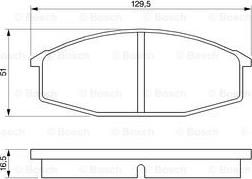 BOSCH 0 986 424 192 - Гальмівні колодки, дискові гальма autozip.com.ua