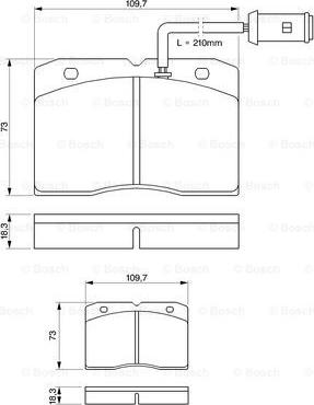 BOSCH 0 986 424 144 - Гальмівні колодки, дискові гальма autozip.com.ua