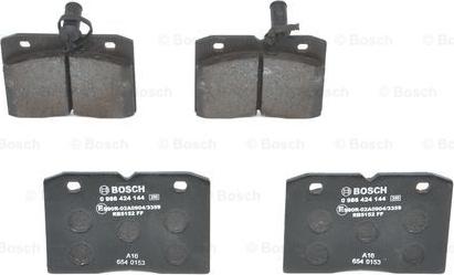 BOSCH 0 986 424 144 - Гальмівні колодки, дискові гальма autozip.com.ua