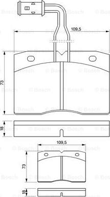 BOSCH 0 986 424 145 - Гальмівні колодки, дискові гальма autozip.com.ua