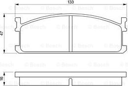 BOSCH 0 986 424 157 - Гальмівні колодки, дискові гальма autozip.com.ua