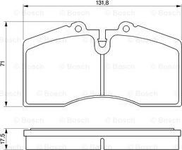 BOSCH 0 986 424 119 - Гальмівні колодки, дискові гальма autozip.com.ua