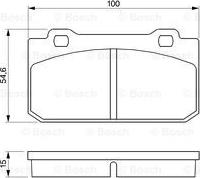 BOSCH 0 986 424 117 - Гальмівні колодки, дискові гальма autozip.com.ua