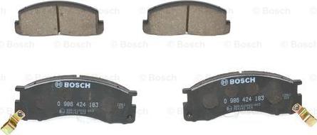 BOSCH 0 986 424 183 - Гальмівні колодки, дискові гальма autozip.com.ua