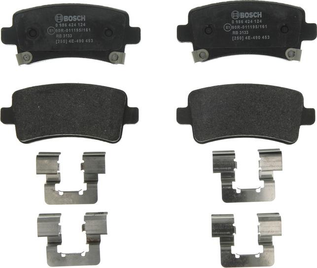 BOSCH 0 986 424 124 - Гальмівні колодки, дискові гальма autozip.com.ua