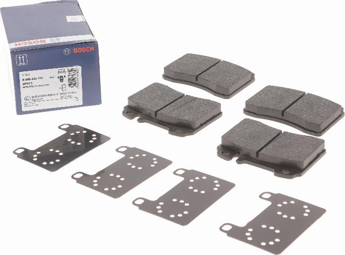 BOSCH 0 986 424 170 - Гальмівні колодки, дискові гальма autozip.com.ua