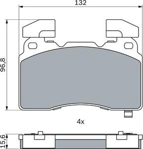 BOSCH 0 986 424 894 - Гальмівні колодки, дискові гальма autozip.com.ua