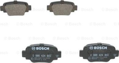 BOSCH 0 986 424 800 - Гальмівні колодки, дискові гальма autozip.com.ua