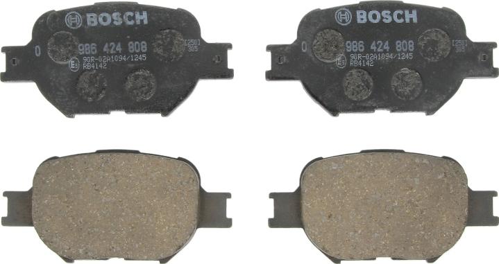 BOSCH 0 986 424 808 - Гальмівні колодки, дискові гальма autozip.com.ua