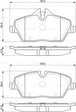 BOSCH 0 986 424 819 - Гальмівні колодки, дискові гальма autozip.com.ua