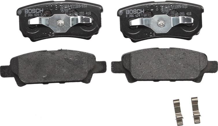 BOSCH 0 986 424 814 - Гальмівні колодки, дискові гальма autozip.com.ua