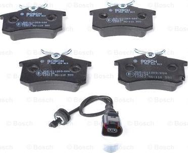 BOSCH 0 986 424 813 - Гальмівні колодки, дискові гальма autozip.com.ua