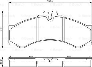 BOSCH 0 986 424 832 - Гальмівні колодки, дискові гальма autozip.com.ua