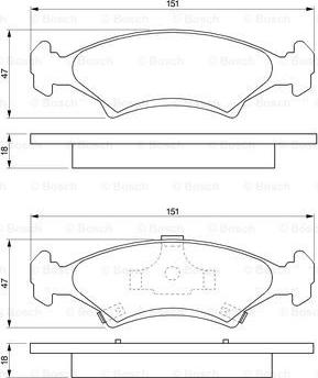 BOSCH 0 986 424 348 - Гальмівні колодки, дискові гальма autozip.com.ua