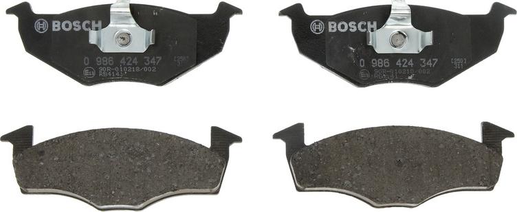 BOSCH 0 986 424 347 - Гальмівні колодки, дискові гальма autozip.com.ua