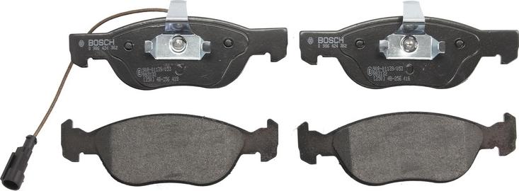 BOSCH 0 986 424 362 - Гальмівні колодки, дискові гальма autozip.com.ua