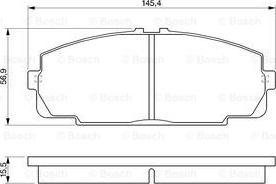 BOSCH 0 986 424 319 - Гальмівні колодки, дискові гальма autozip.com.ua