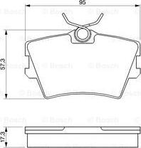 BOSCH 0 986 424 375 - Гальмівні колодки, дискові гальма autozip.com.ua