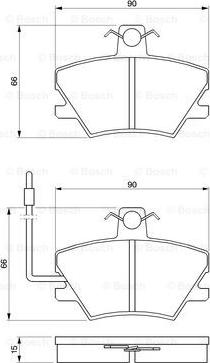 BOSCH 0 986 424 372 - Гальмівні колодки, дискові гальма autozip.com.ua