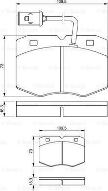 BOSCH 0 986 424 240 - Гальмівні колодки, дискові гальма autozip.com.ua