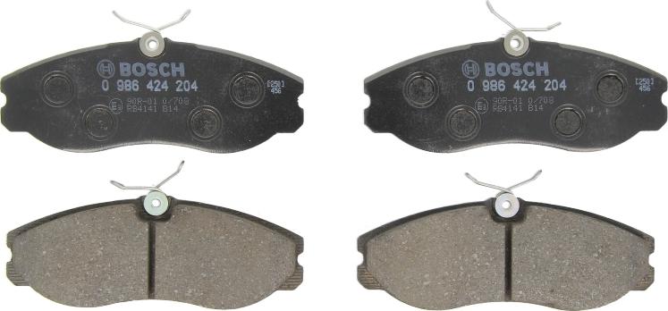 BOSCH 0 986 424 204 - Гальмівні колодки, дискові гальма autozip.com.ua