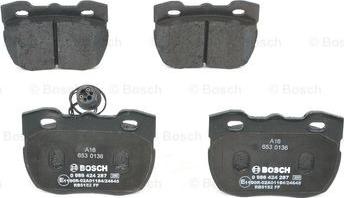 BOSCH 0 986 424 287 - Гальмівні колодки, дискові гальма autozip.com.ua