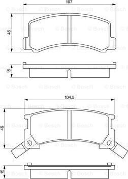 BOSCH 0 986 424 239 - Гальмівні колодки, дискові гальма autozip.com.ua