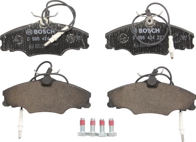 BOSCH 0 986 424 227 - Гальмівні колодки, дискові гальма autozip.com.ua