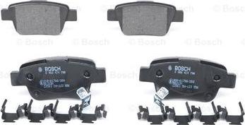 BOSCH 0 986 424 798 - Гальмівні колодки, дискові гальма autozip.com.ua