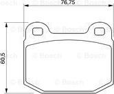 BOSCH 0 986 424 742 - Гальмівні колодки, дискові гальма autozip.com.ua