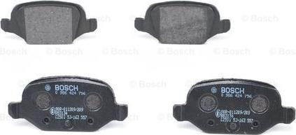 BOSCH 0 986 424 756 - Гальмівні колодки, дискові гальма autozip.com.ua