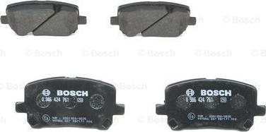 BOSCH 0 986 424 761 - Гальмівні колодки, дискові гальма autozip.com.ua