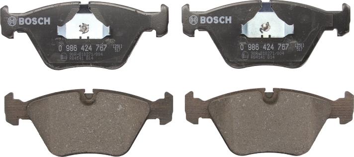 BOSCH 0 986 424 767 - Гальмівні колодки, дискові гальма autozip.com.ua