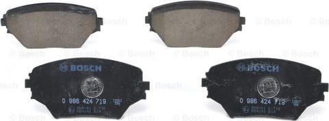 BOSCH 0 986 424 719 - Гальмівні колодки, дискові гальма autozip.com.ua