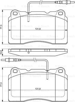 BOSCH 0 986 424 738 - Гальмівні колодки, дискові гальма autozip.com.ua