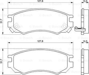 BOSCH 0 986 424 733 - Гальмівні колодки, дискові гальма autozip.com.ua