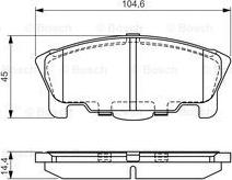 BOSCH 0 986 424 737 - Гальмівні колодки, дискові гальма autozip.com.ua