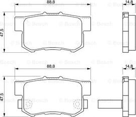 BOSCH 0 986 424 771 - Гальмівні колодки, дискові гальма autozip.com.ua