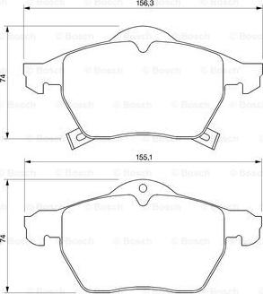 BOSCH 0 986 424 778 - Гальмівні колодки, дискові гальма autozip.com.ua