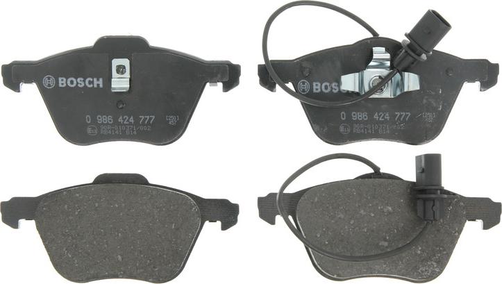 BOSCH 0 986 424 777 - Гальмівні колодки, дискові гальма autozip.com.ua